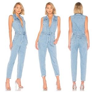 Levi’s Sleeveless Denim Jean Jumpsuit Rare Big E Levi